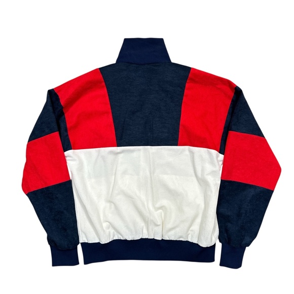 Vintage 80s Adidas ATP Made in Canada Velour Trefoil Track Jacket Mens Medium - Picture 2 of 11